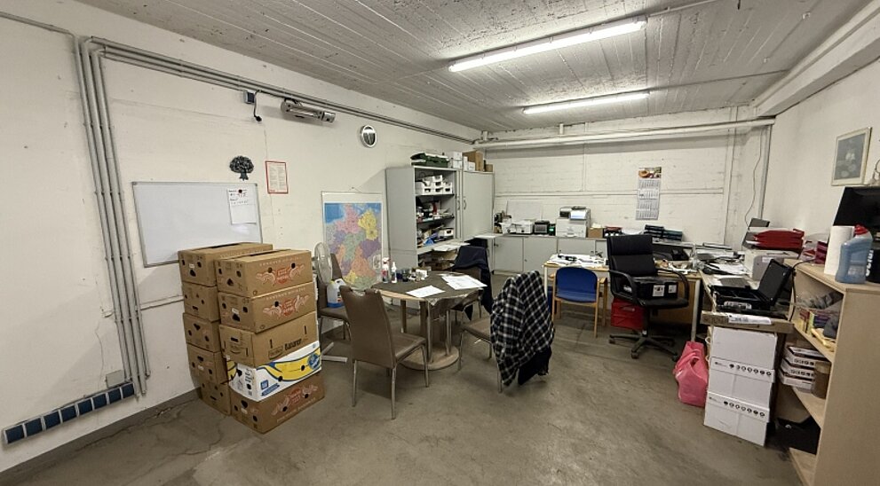 Innenansicht Meisterbüro