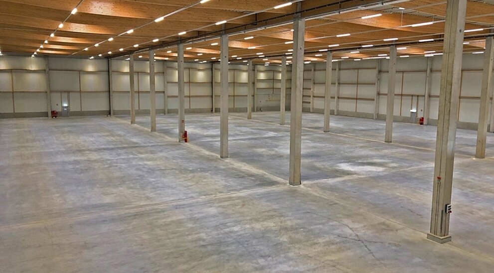 Beispielansicht Hallenfläche