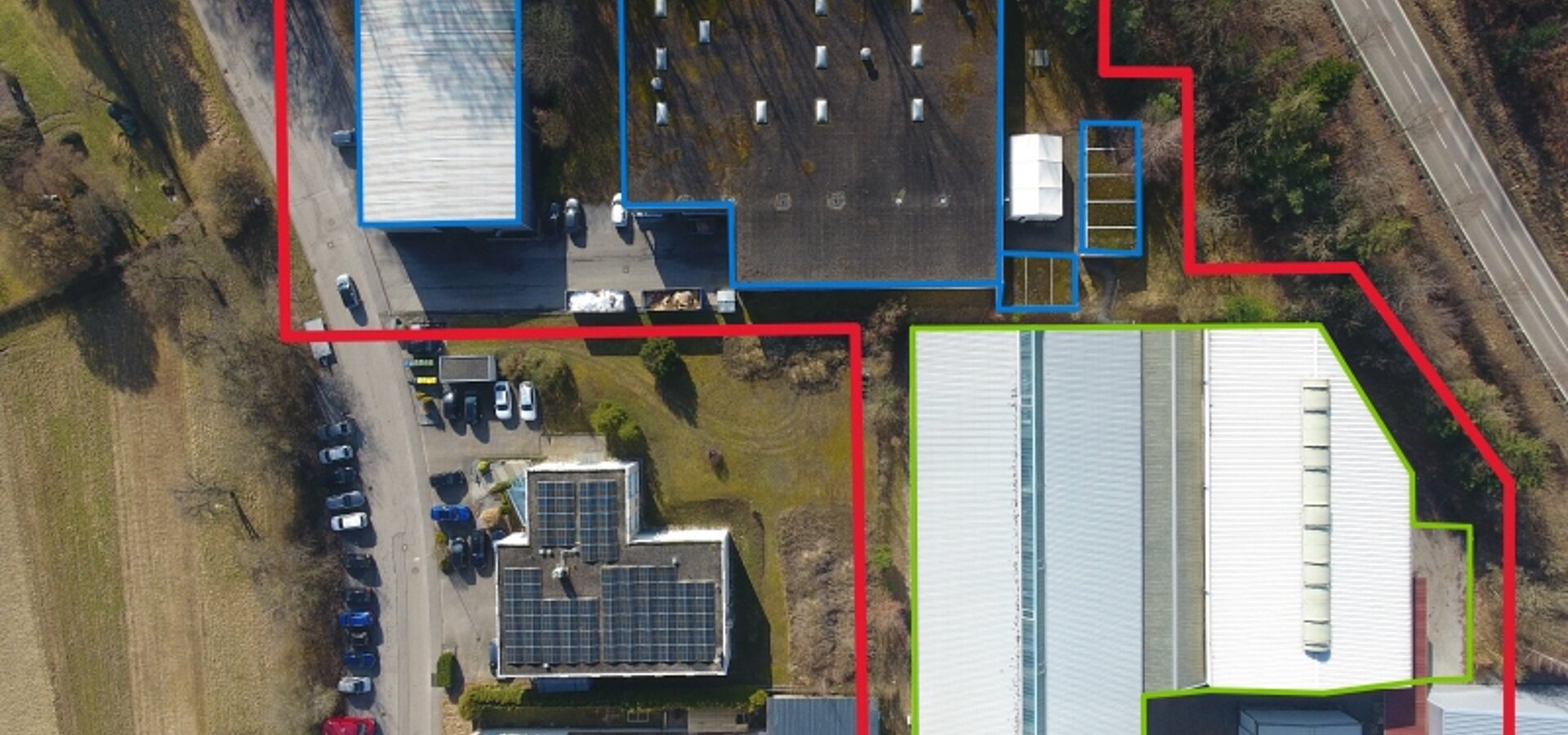 Luftansicht Daimler+Robert-Bosch