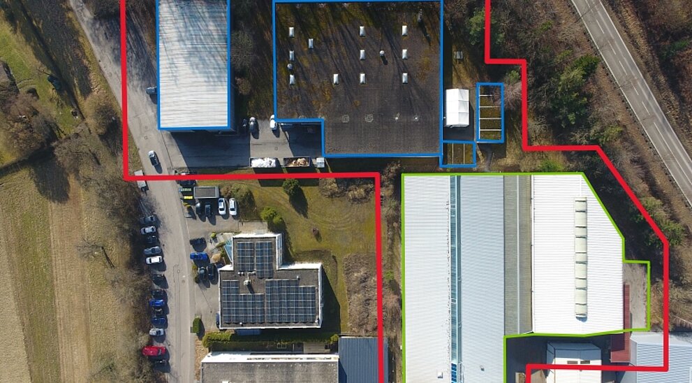 Luftansicht Daimler+Robert-Bosch