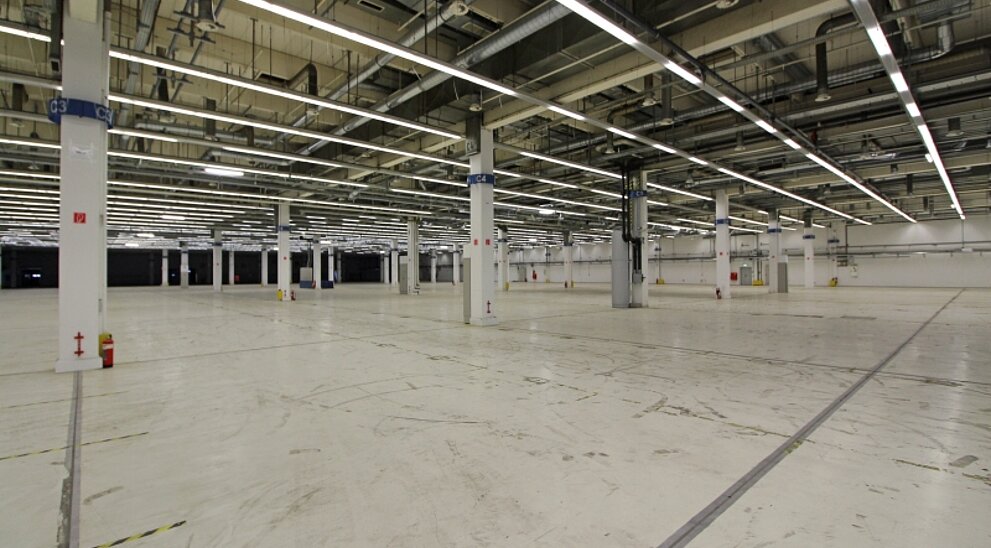 Innenansicht Hallenfläche