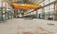 Produktionsfl&auml;che mit Kranbahnen