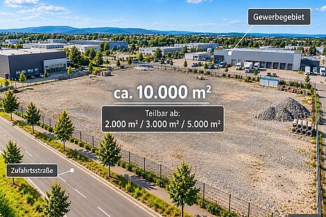Attraktives Gewerbegrundstück bei Regensburg – ca. 10.000 m², flexibel teilbar, zu verkaufen Attraktives Gewerbegrundstück bei Regensburg – ca. 10.000 m², flexibel teilbar, zu verkaufen