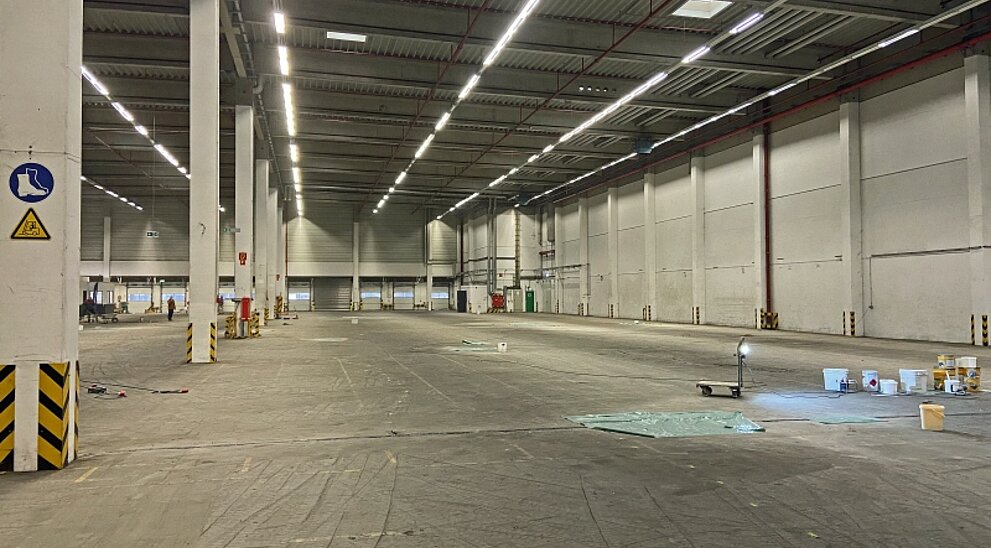 Innenansicht Hallenfl&auml;che