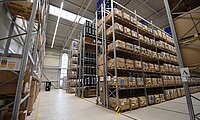 Innenansicht Hochregallager Halle 4