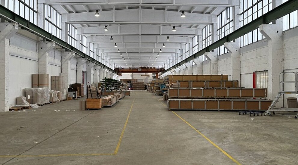 Innenansicht Lagerhalle