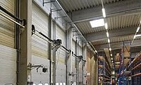 Logistikhalle Verladerampe