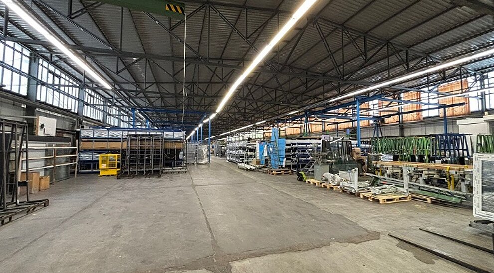 Innenansicht Produktionshalle