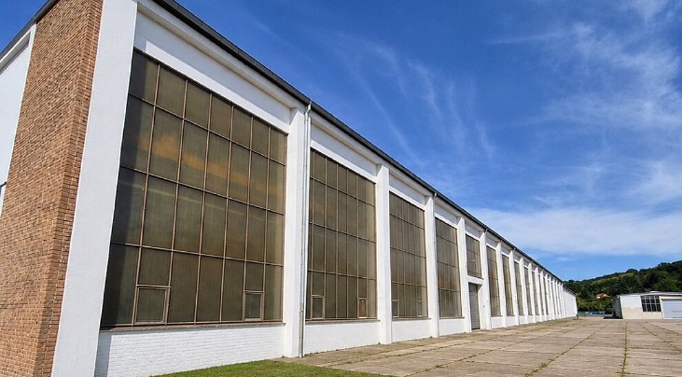 Au&szlig;enansicht Halle 1
