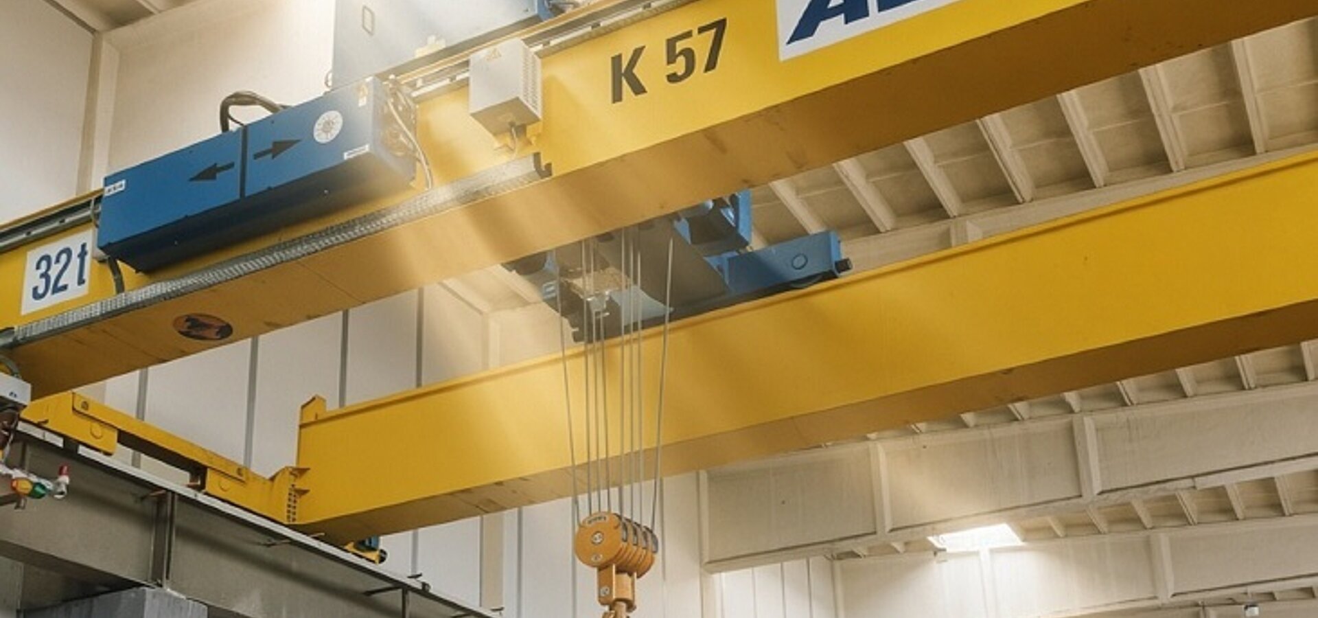 Innenansicht Halle 1 Kranbahn