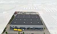 Luftansicht Hallenfläche
