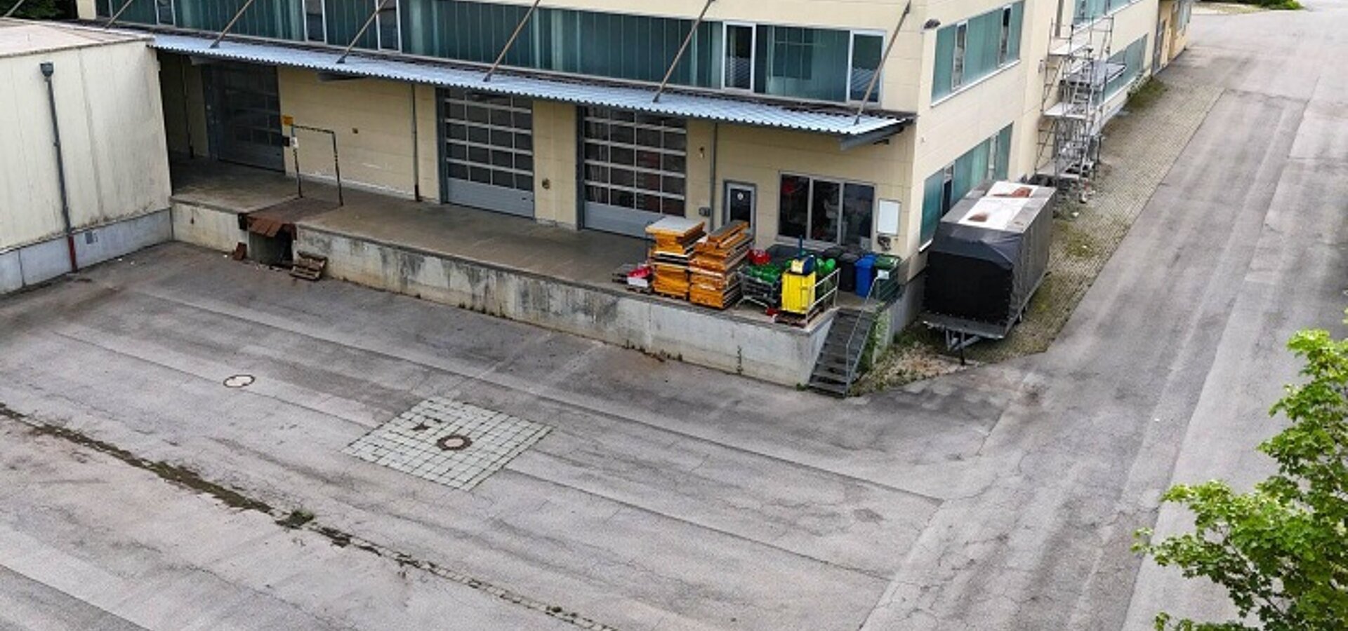 Luftbild Rampenandienung