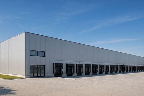 Hochwertiger Lager-/Logistikneubau mit ca. 6.400 m² teilbarer Hallenfläche zu vermieten Hochwertiger Lager-/Logistikneubau mit ca. 6.400 m² teilbarer Hallenfläche zu vermieten