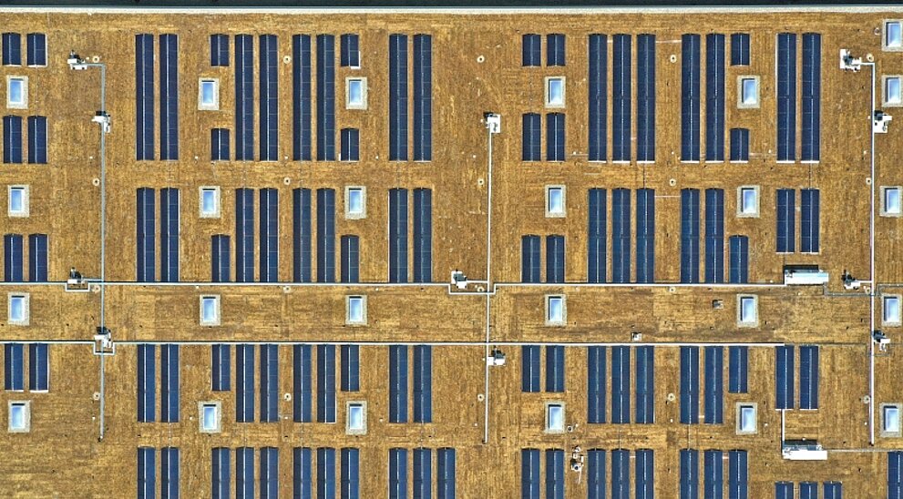 Luftansicht PV-Anlage