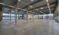 Innenansicht Halle Hochregallager