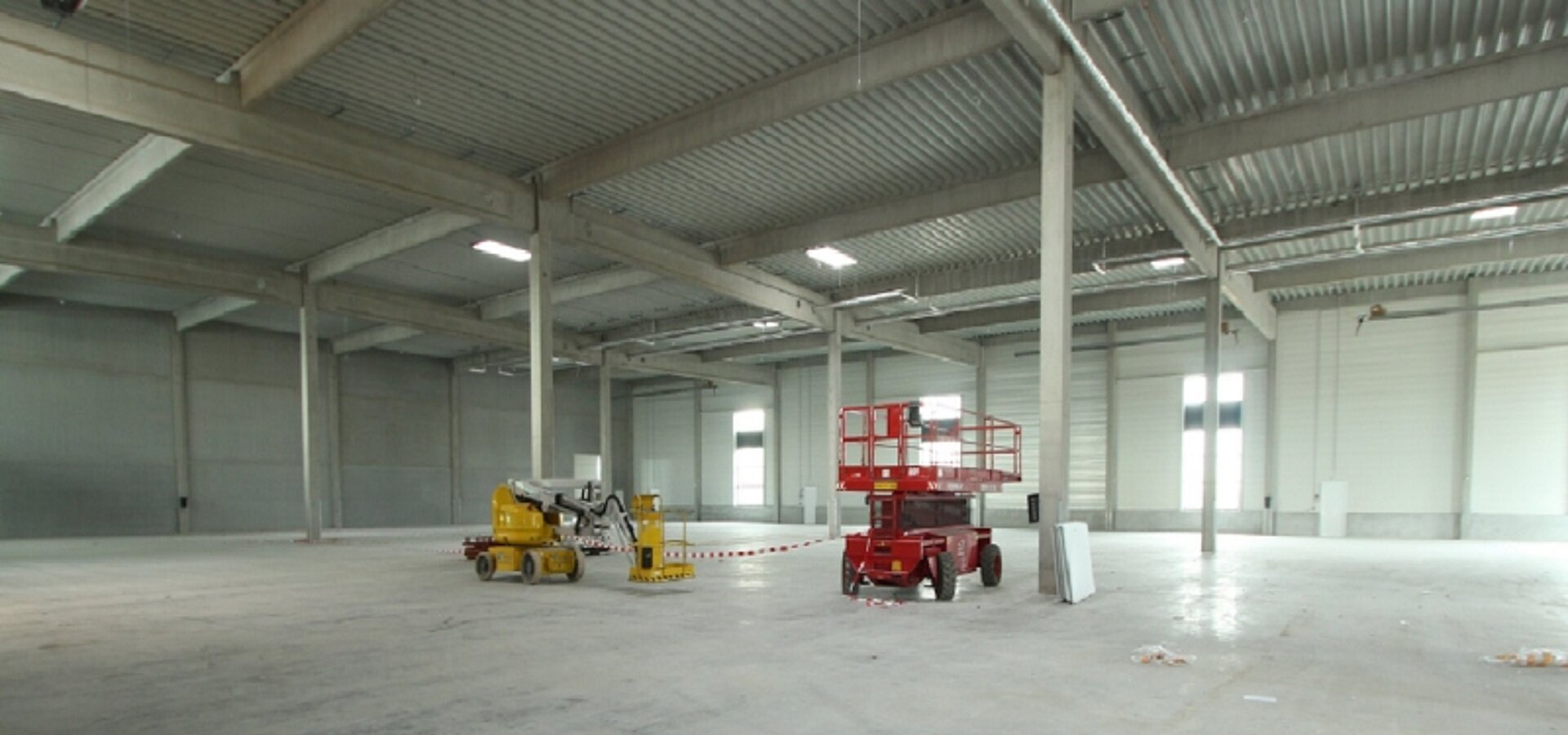 Hallenansicht Beispielunit
