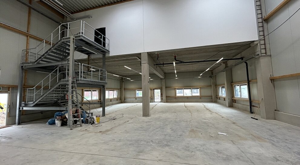 Innenansicht Hallenfl&auml;che
