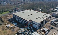 Luftbild Hallenansicht