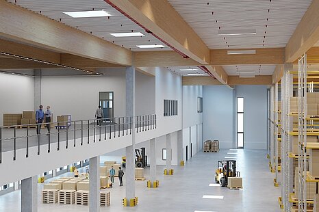 Hof, ca. 20.500 m² energieeffiziente Neubauhalle zu vermieten